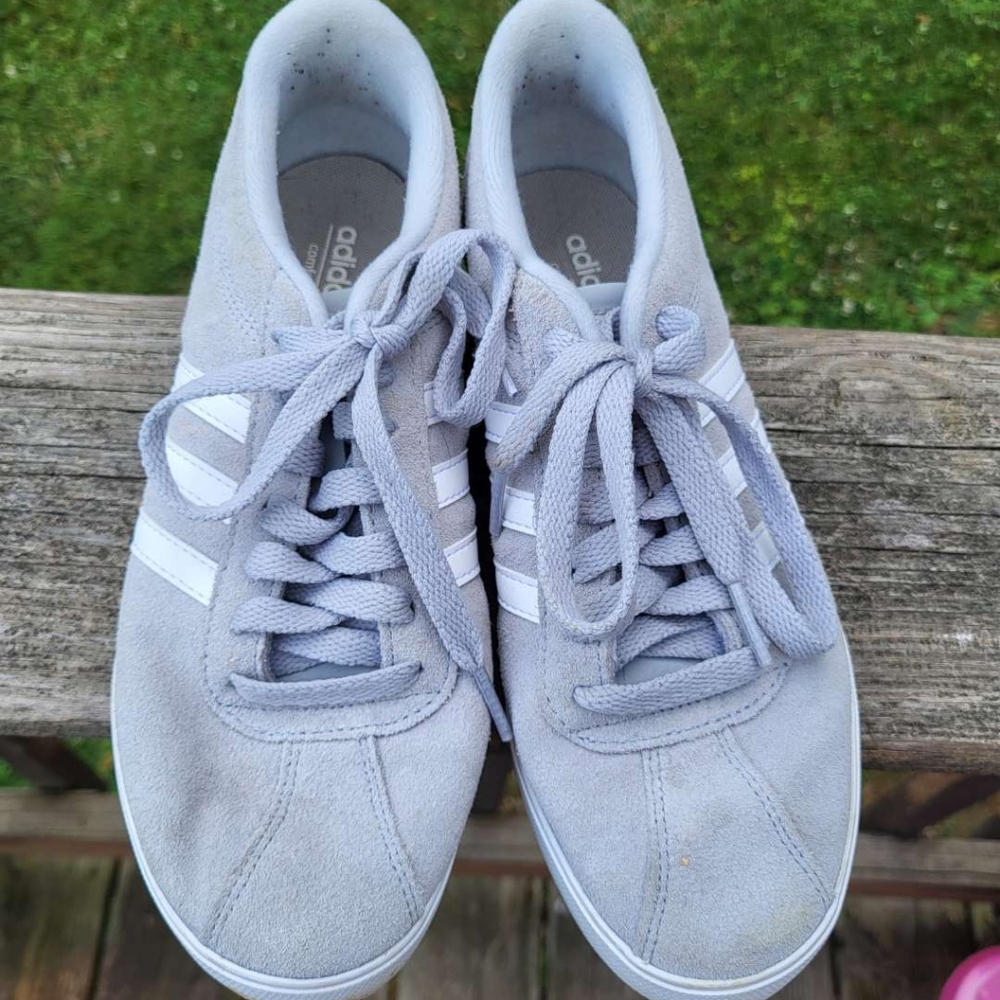 Women's Adidas Grey Court Shoes Size 7